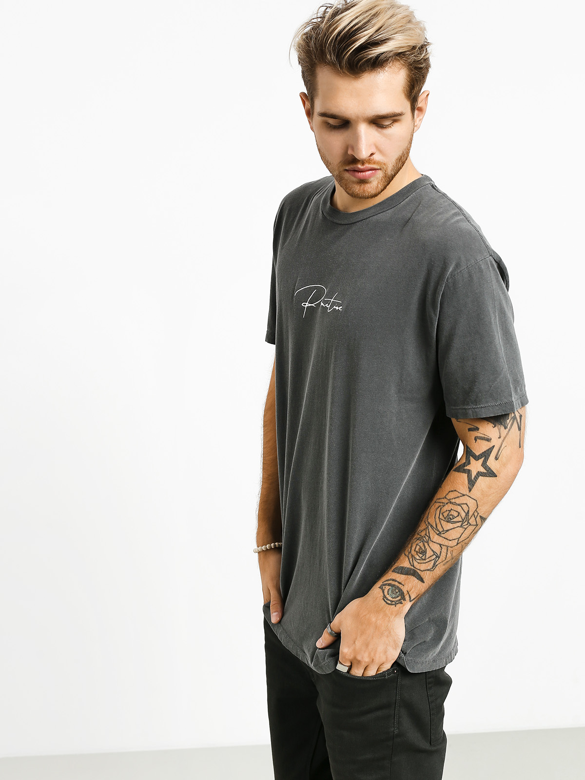 T-shirt Primitive Wave Pigment Dyed (vintage black)