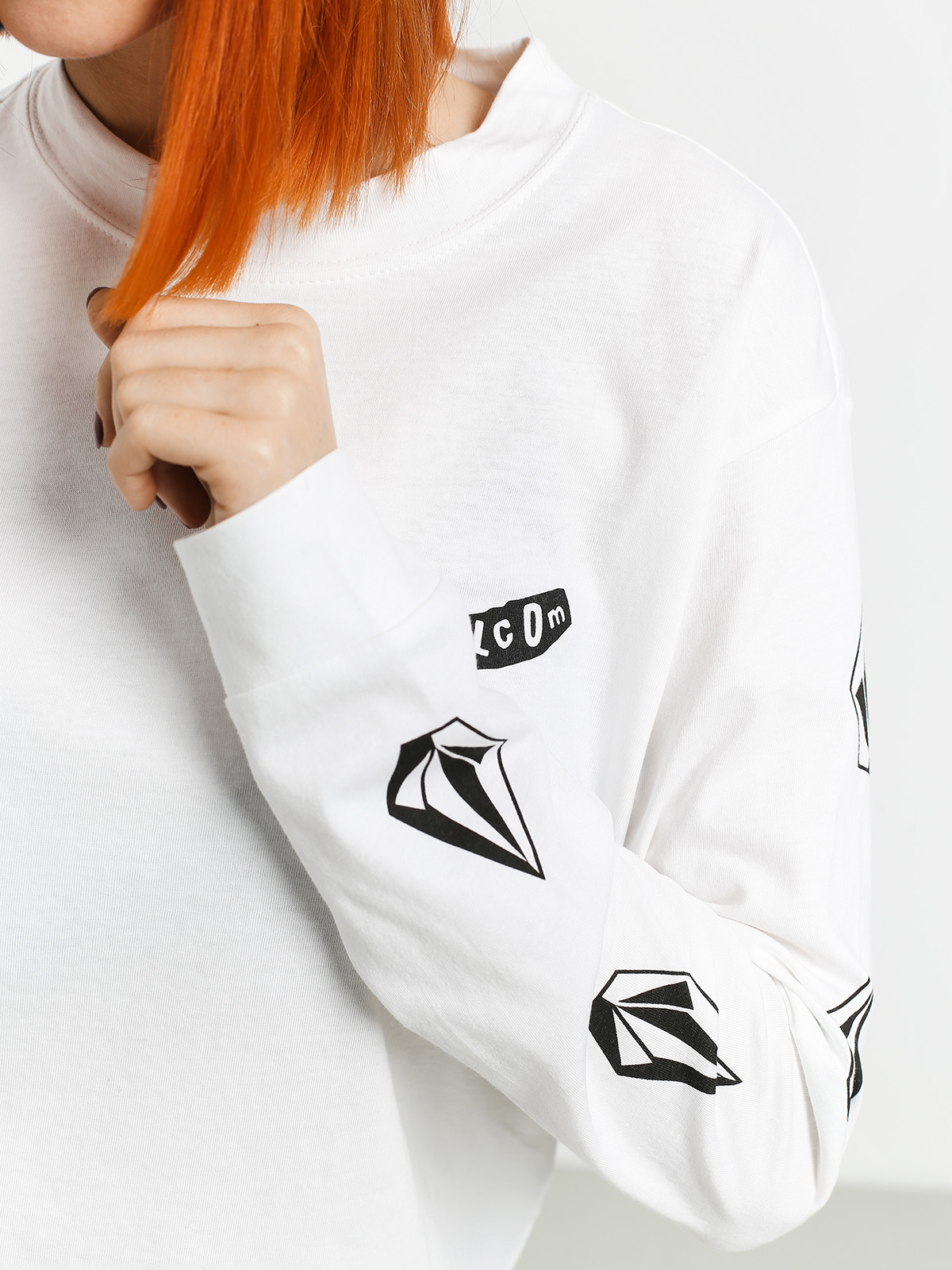 Longsleeve Volcom Simply Stoned Wmn (white)