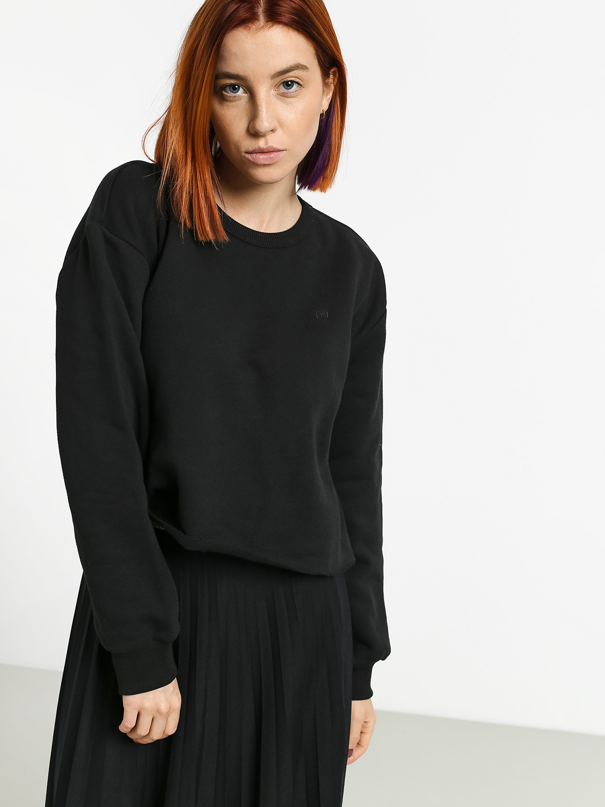 Bluza Brixton Vintage Crop Crew Wmn (black)