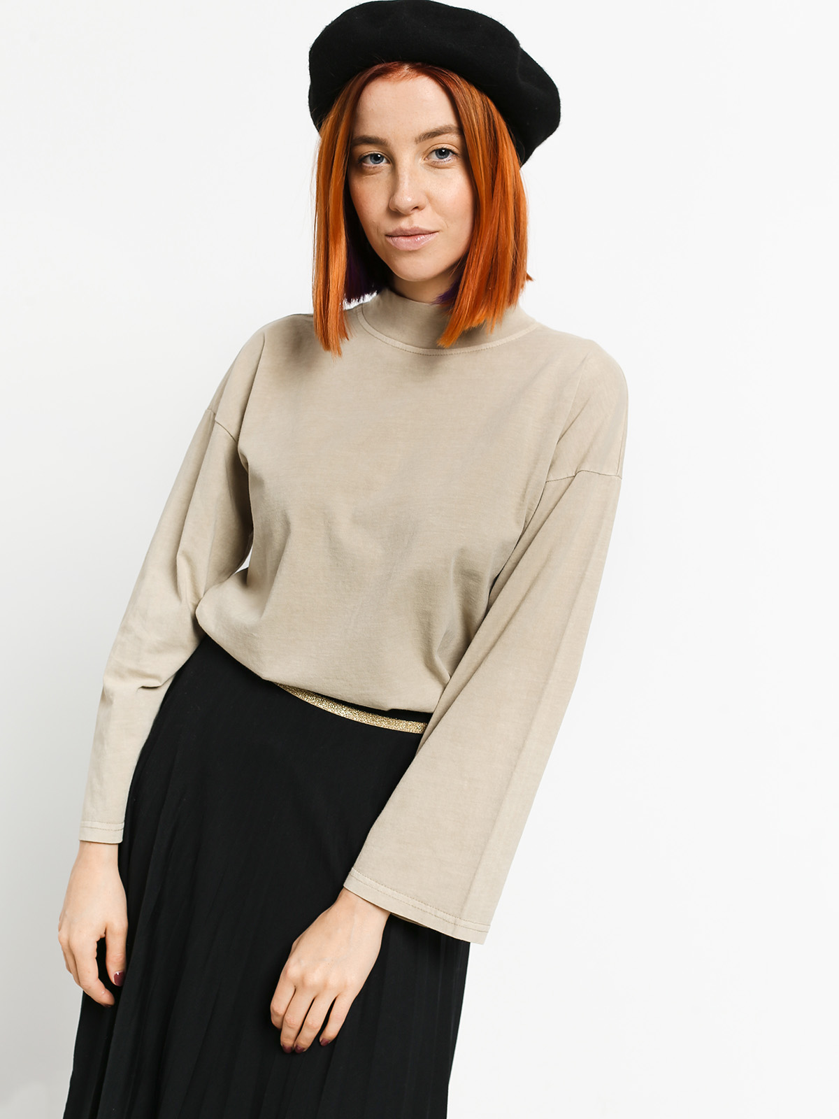 Longsleeve Brixton Anne Mock Neck Wmn (vanilla)