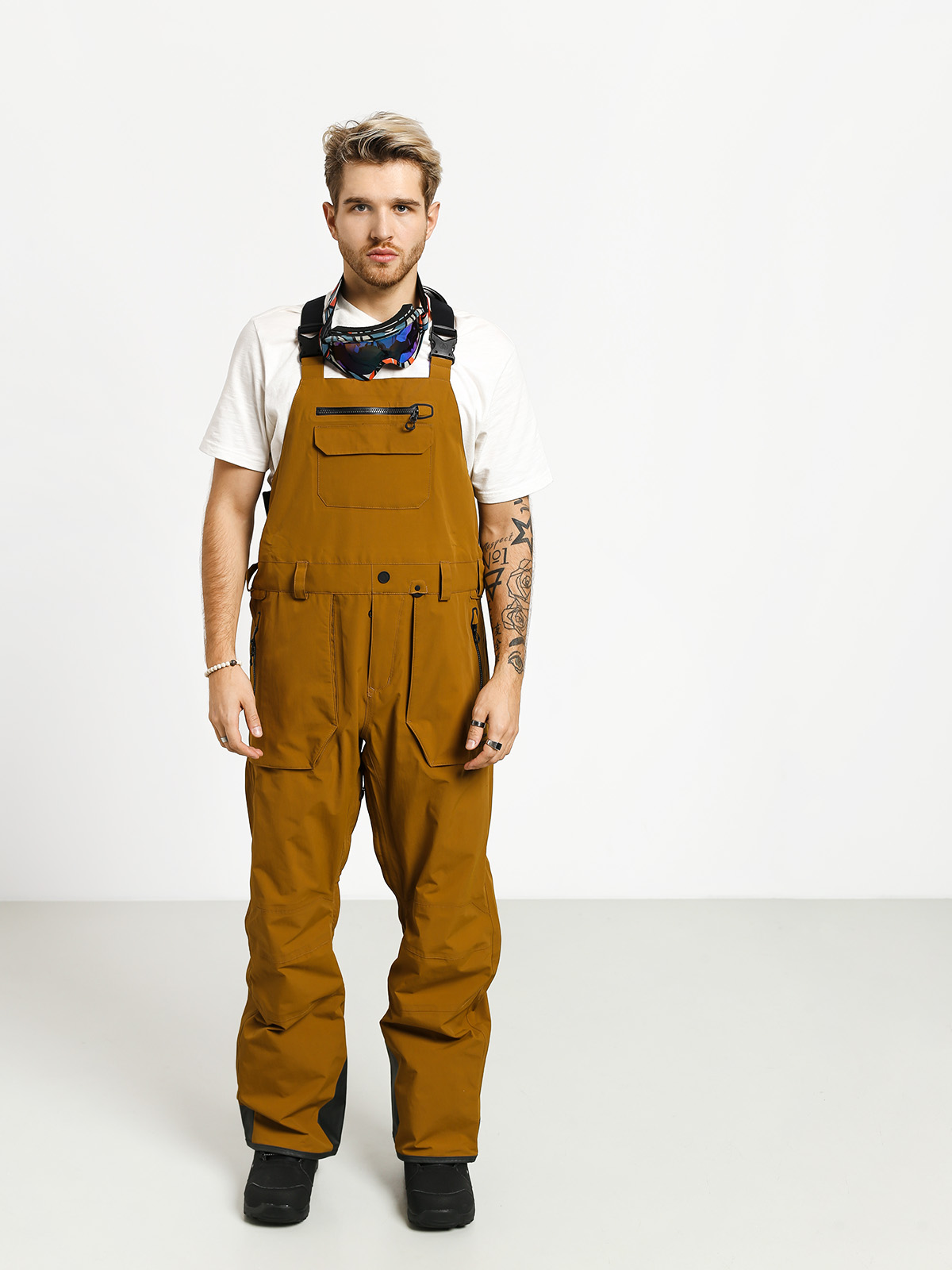 Męskie Spodnie snowboardowe Volcom Rain Gore Bib Overall (crl)