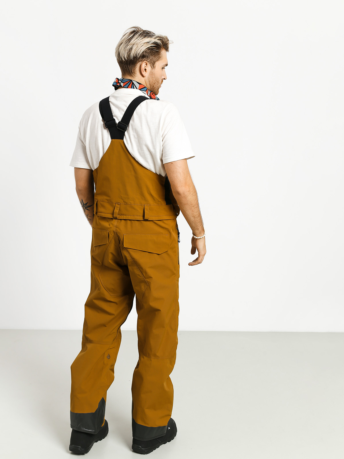 Męskie Spodnie snowboardowe Volcom Rain Gore Bib Overall (crl)