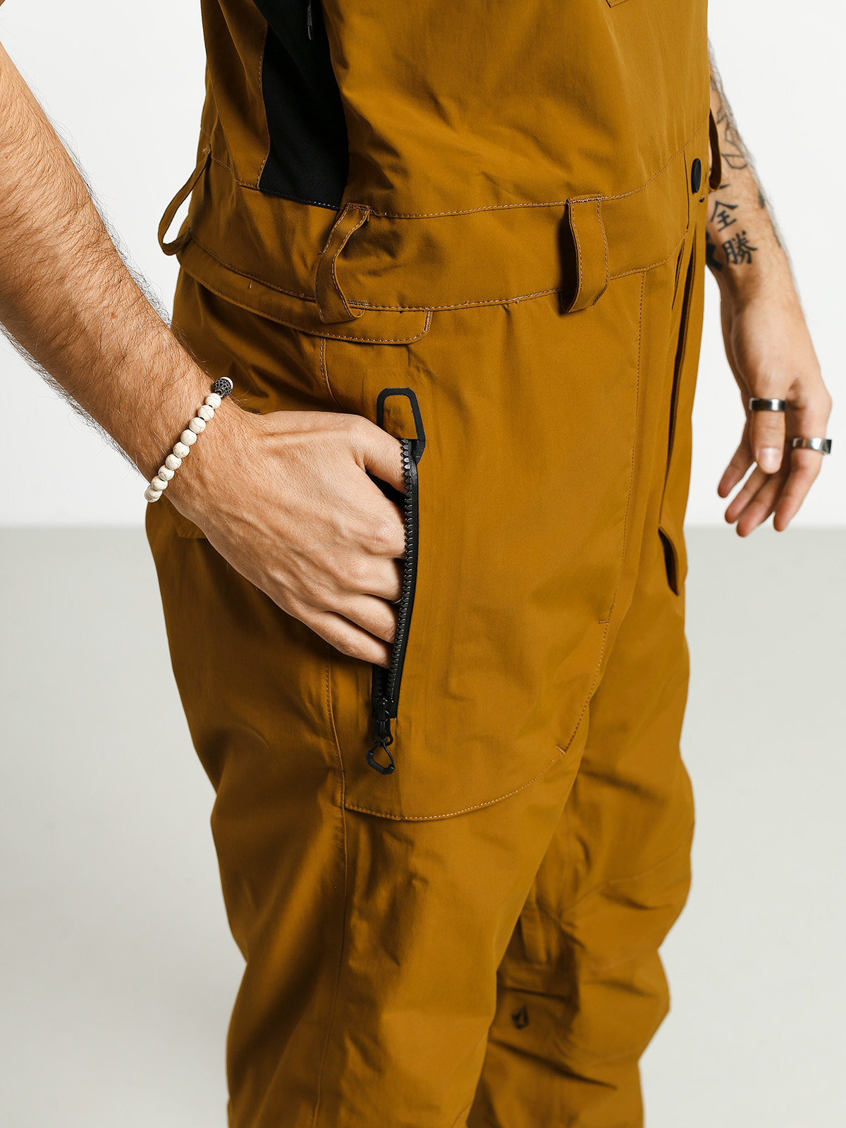 Męskie Spodnie snowboardowe Volcom Rain Gore Bib Overall (crl)