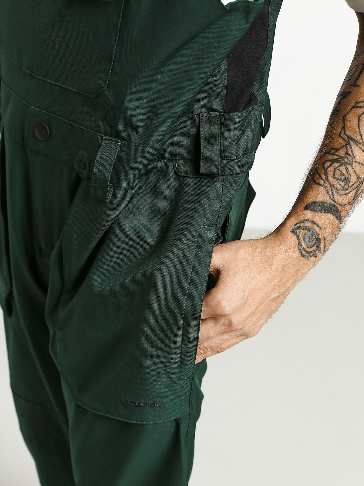 Męskie Spodnie snowboardowe Volcom Roan Bib Overall (dkg)