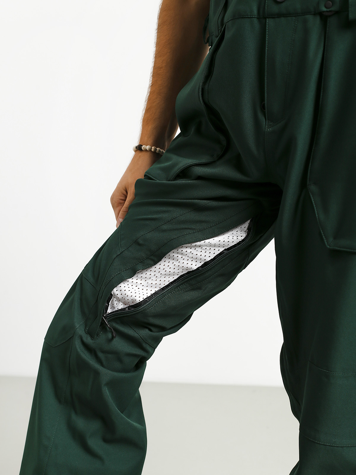 Męskie Spodnie snowboardowe Volcom Roan Bib Overall (dkg)