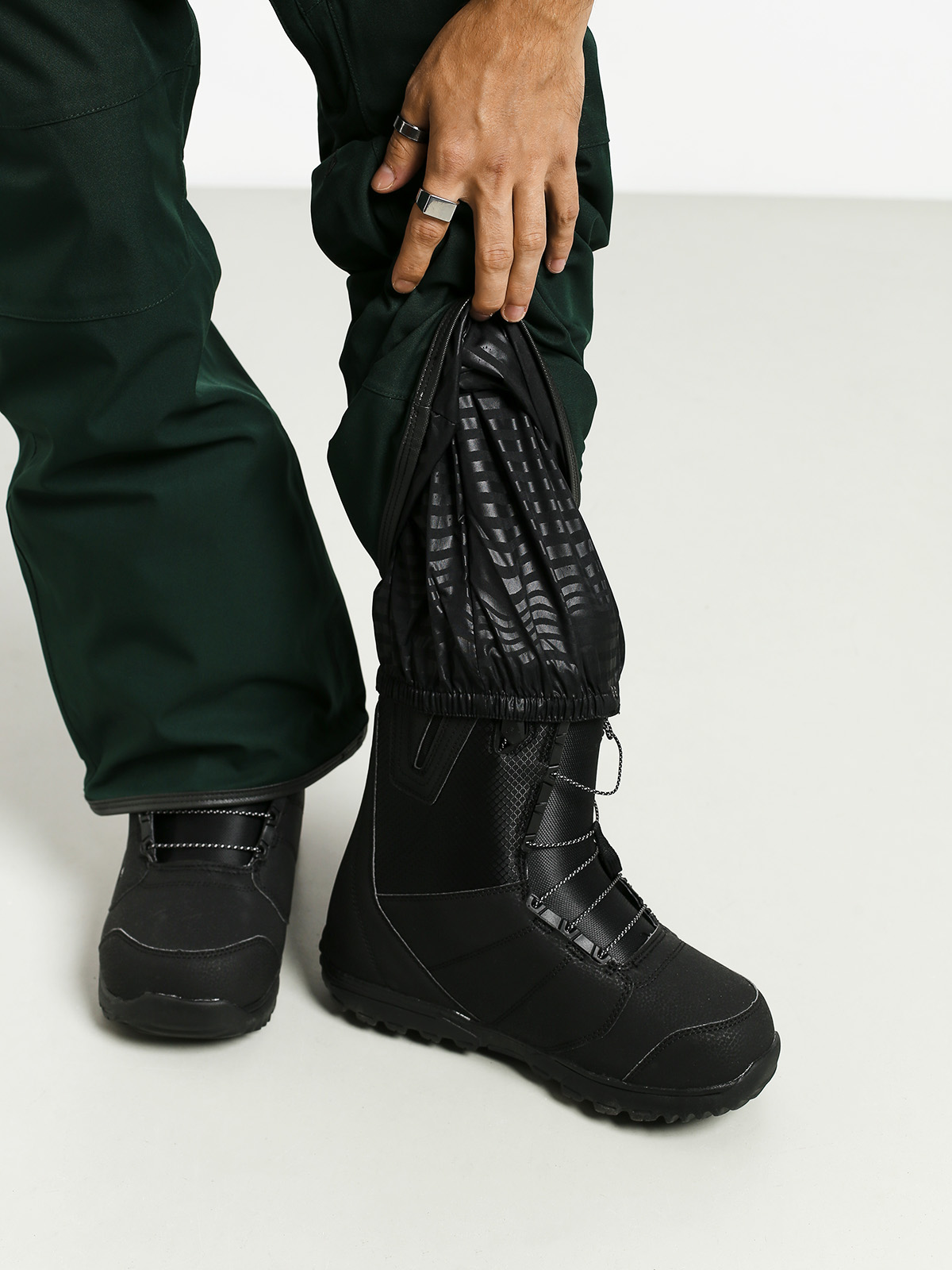 Męskie Spodnie snowboardowe Volcom Roan Bib Overall (dkg)