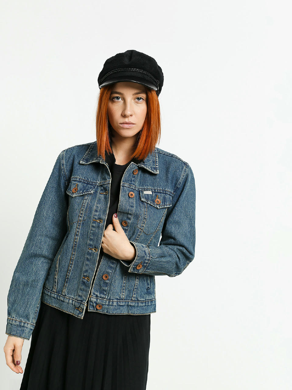 Kurtka Brixton Broadway Denim Wmn (worn indigo)