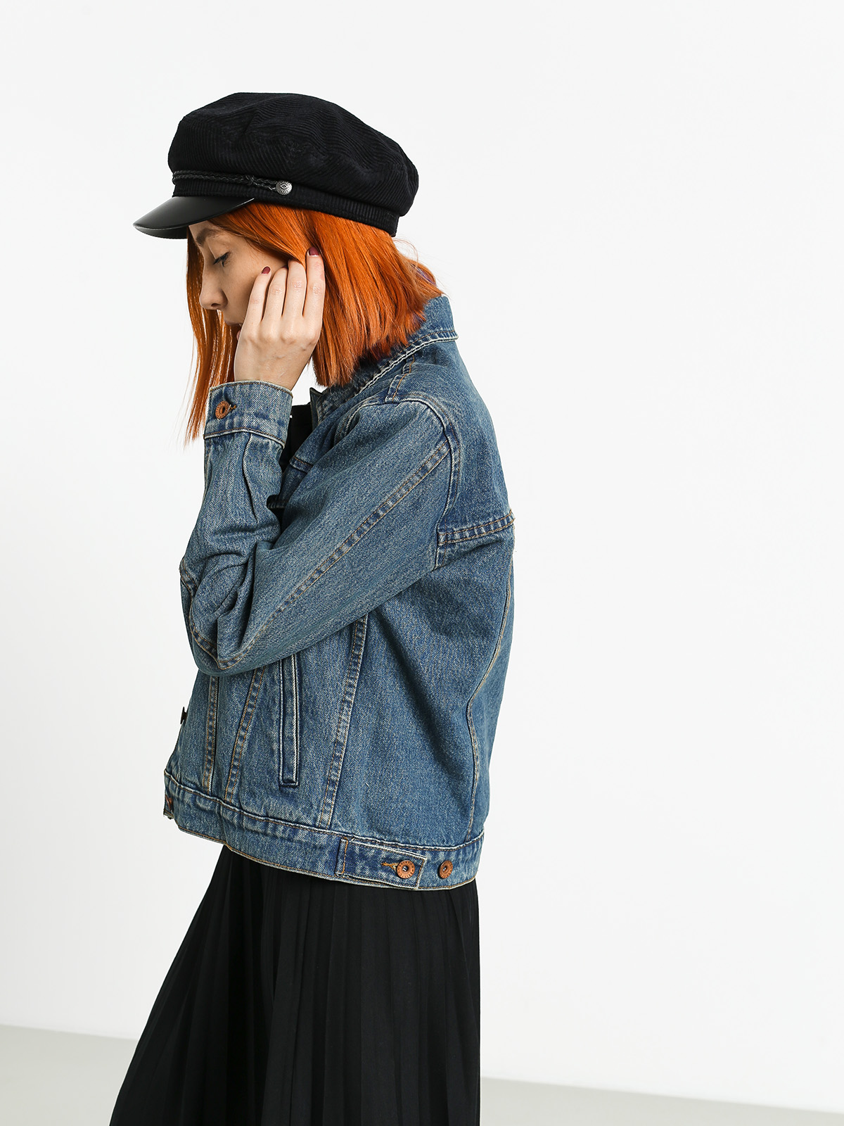 Kurtka Brixton Broadway Denim Wmn (worn indigo)