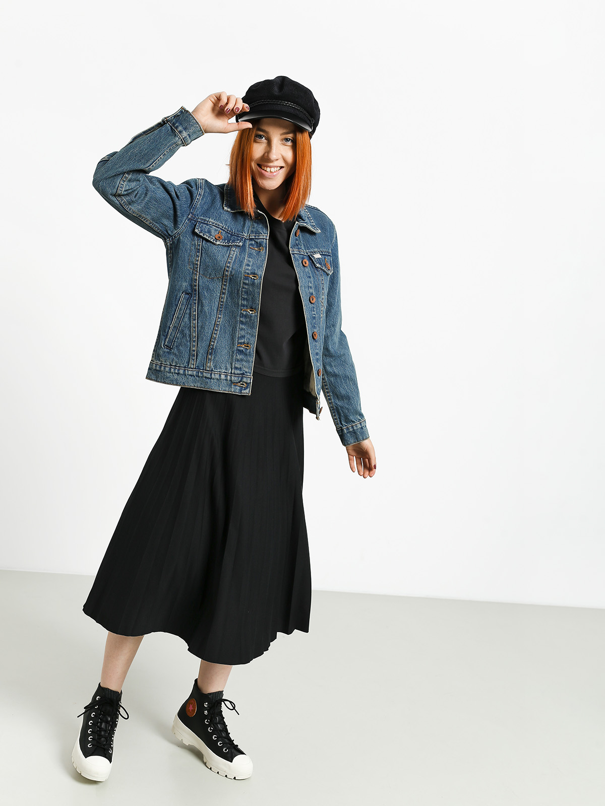 Kurtka Brixton Broadway Denim Wmn (worn indigo)