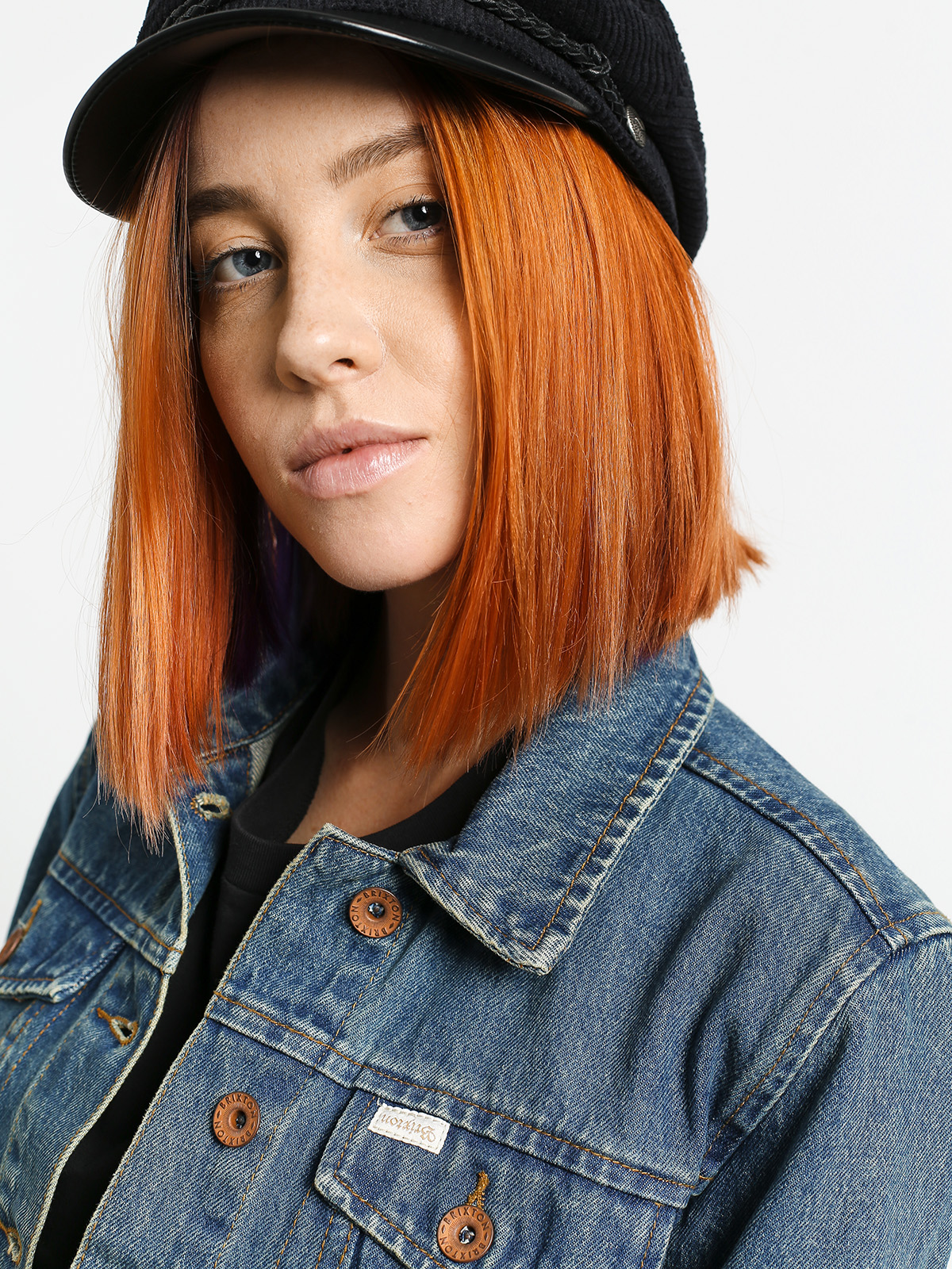 Kurtka Brixton Broadway Denim Wmn (worn indigo)