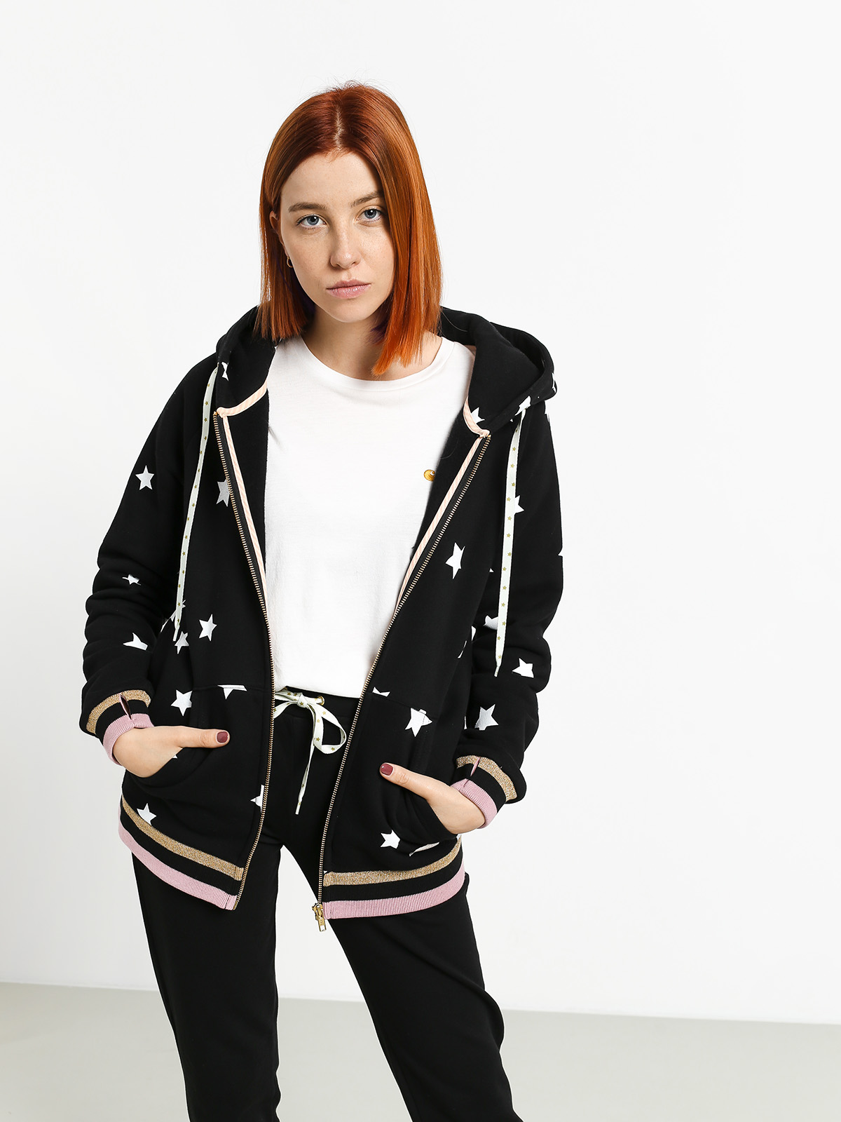 Bluza z kapturem Femi Stories Ini ZHD Wmn (sblk)