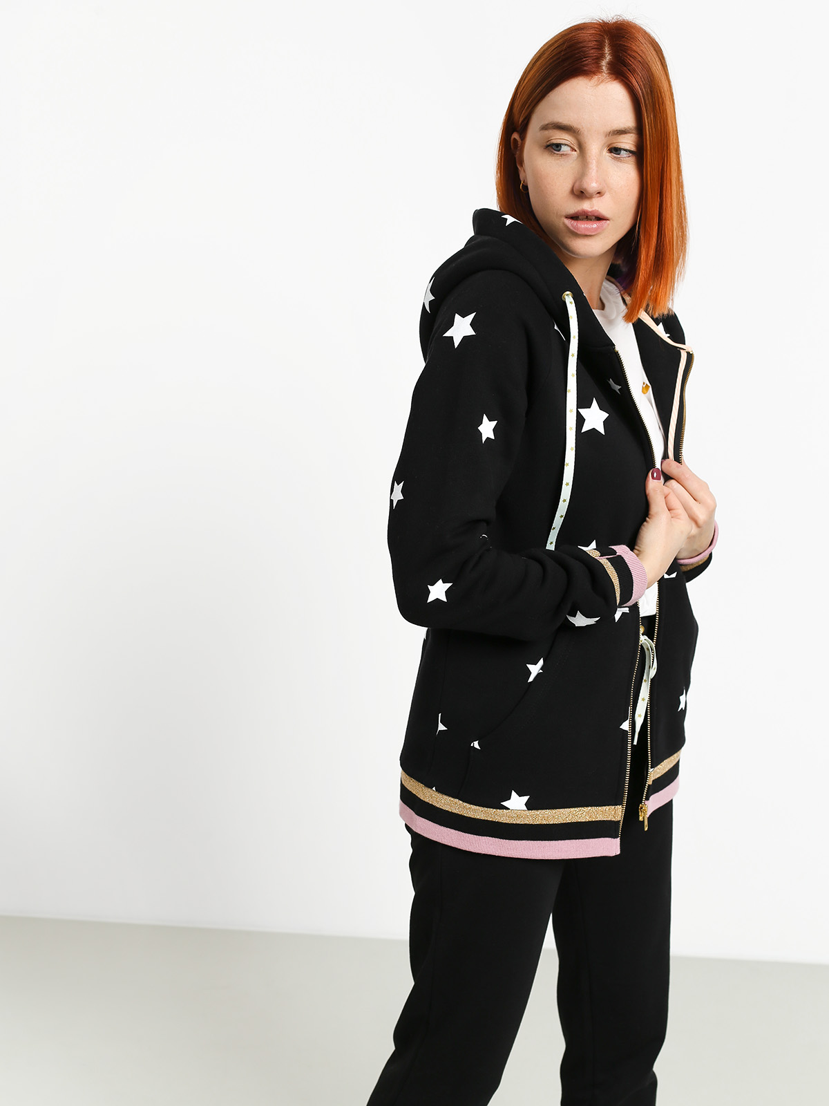 Bluza z kapturem Femi Stories Ini ZHD Wmn (sblk)