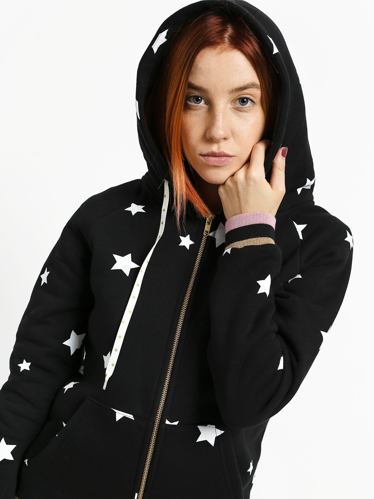 Bluza z kapturem Femi Stories Ini ZHD Wmn (sblk)