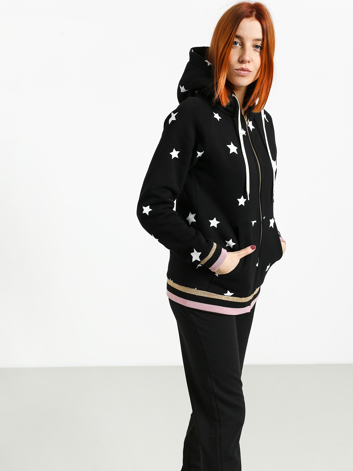 Bluza z kapturem Femi Stories Ini ZHD Wmn (sblk)