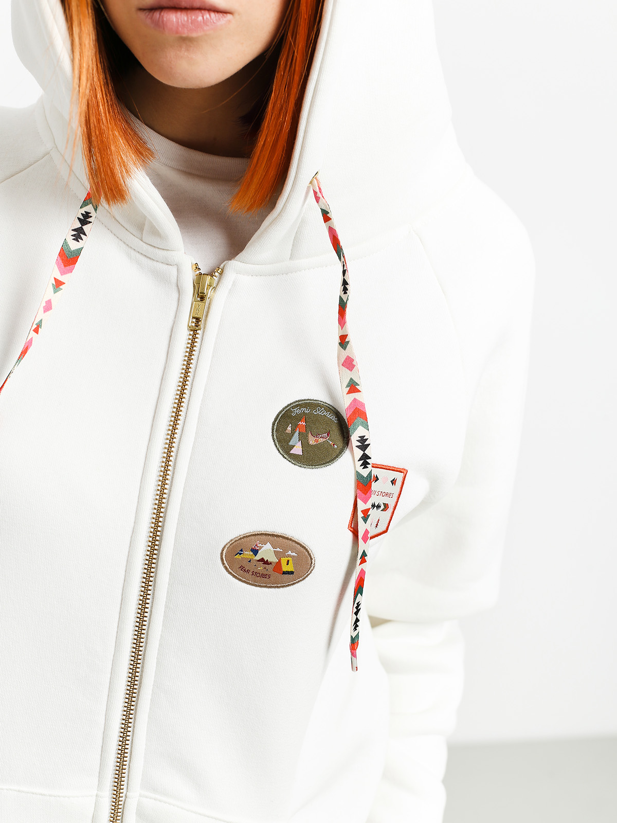 Bluza z kapturem Femi Stories Andel ZHD Wmn (ecr)