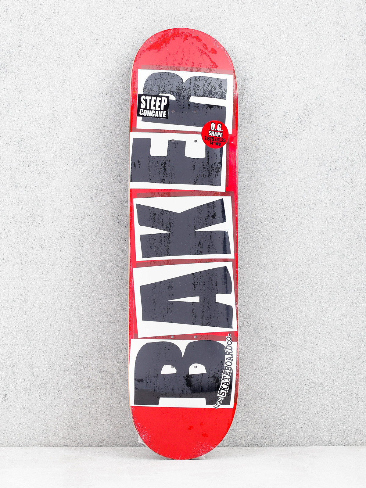 Baker Skateboard Deck O.G. Form, Weißes Logo, 8.125