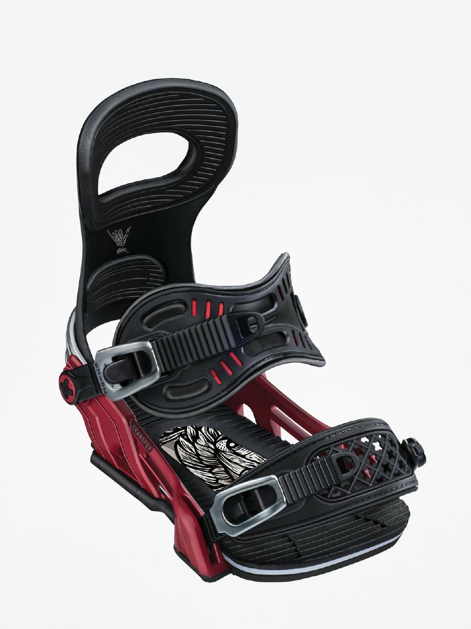 Męskie Wiązania snowboardowe Bent Metal Transfer (red)