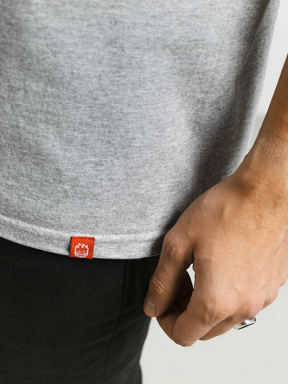 T-shirt Spitfire Og Clsc Dbl (athletic heather/yellow)