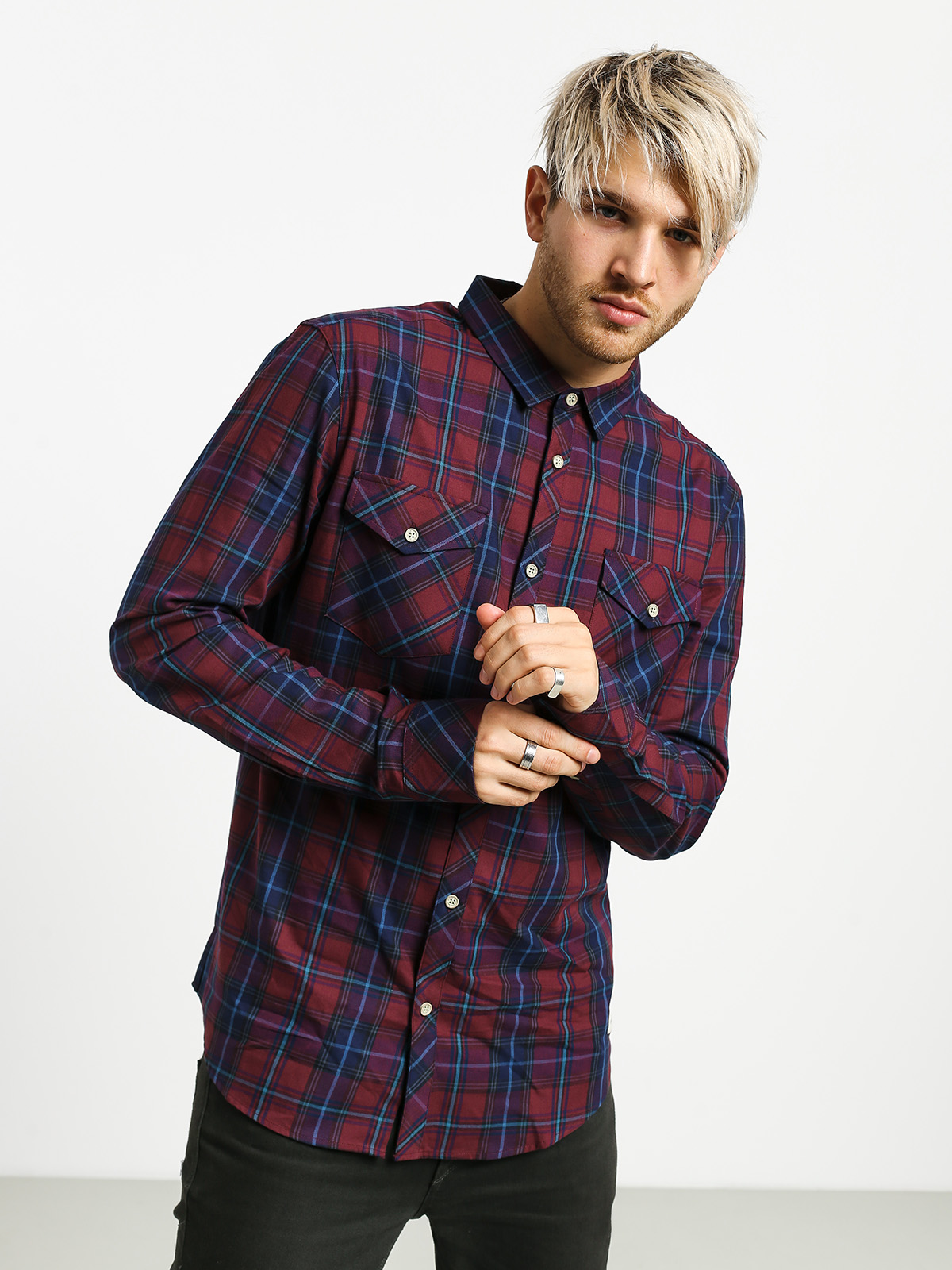 Koszula Iriedaily Mc Valle (navy red)