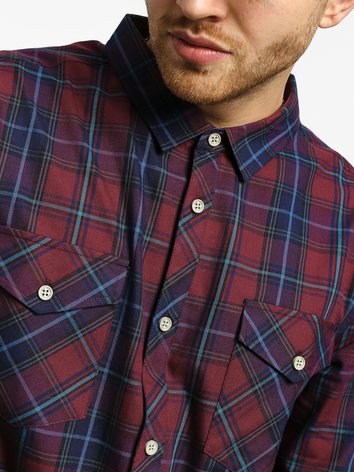 Koszula Iriedaily Mc Valle (navy red)