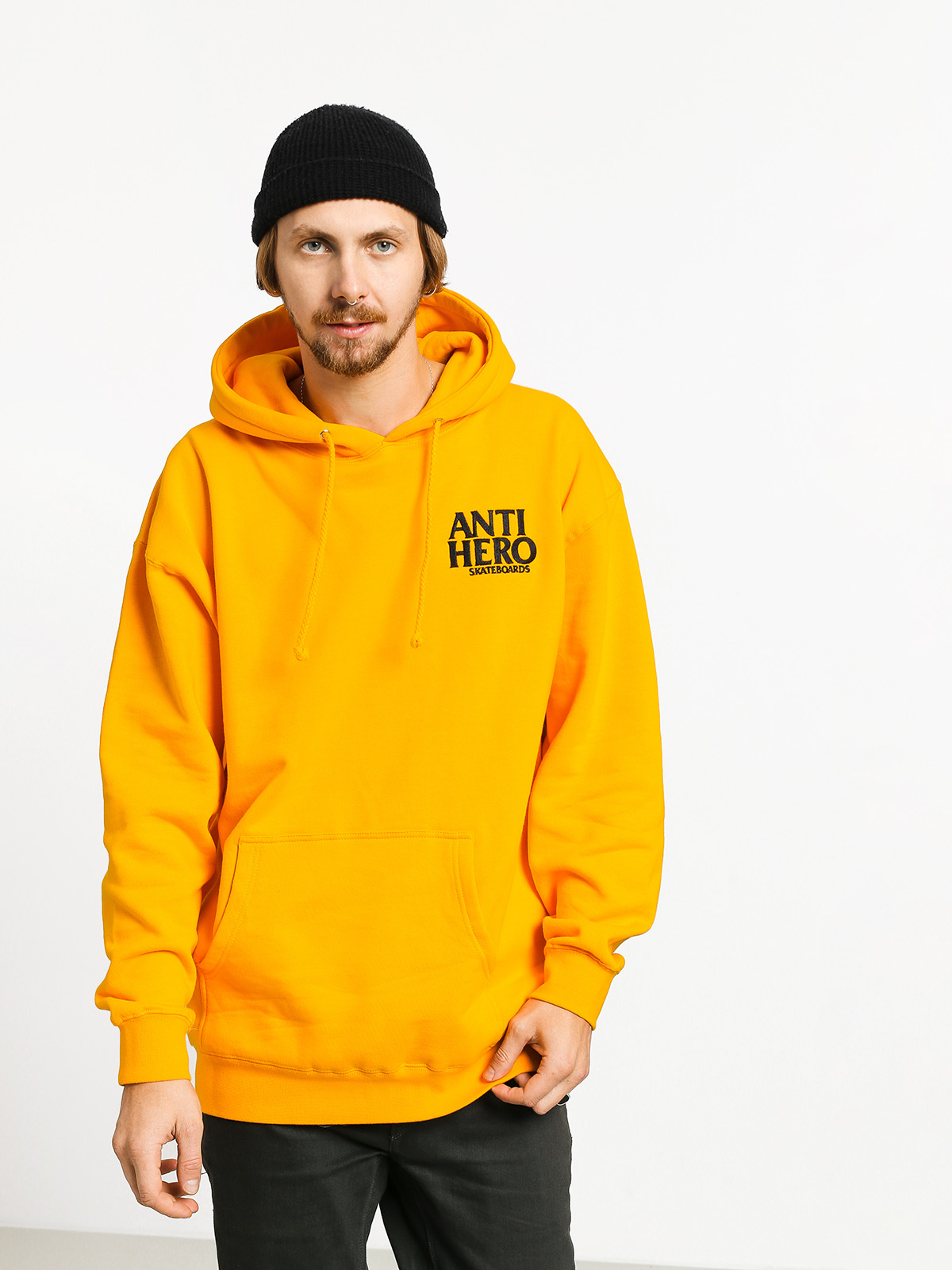 Bluza z kapturem Antihero Lil Blackhero Emb HD (yellow)