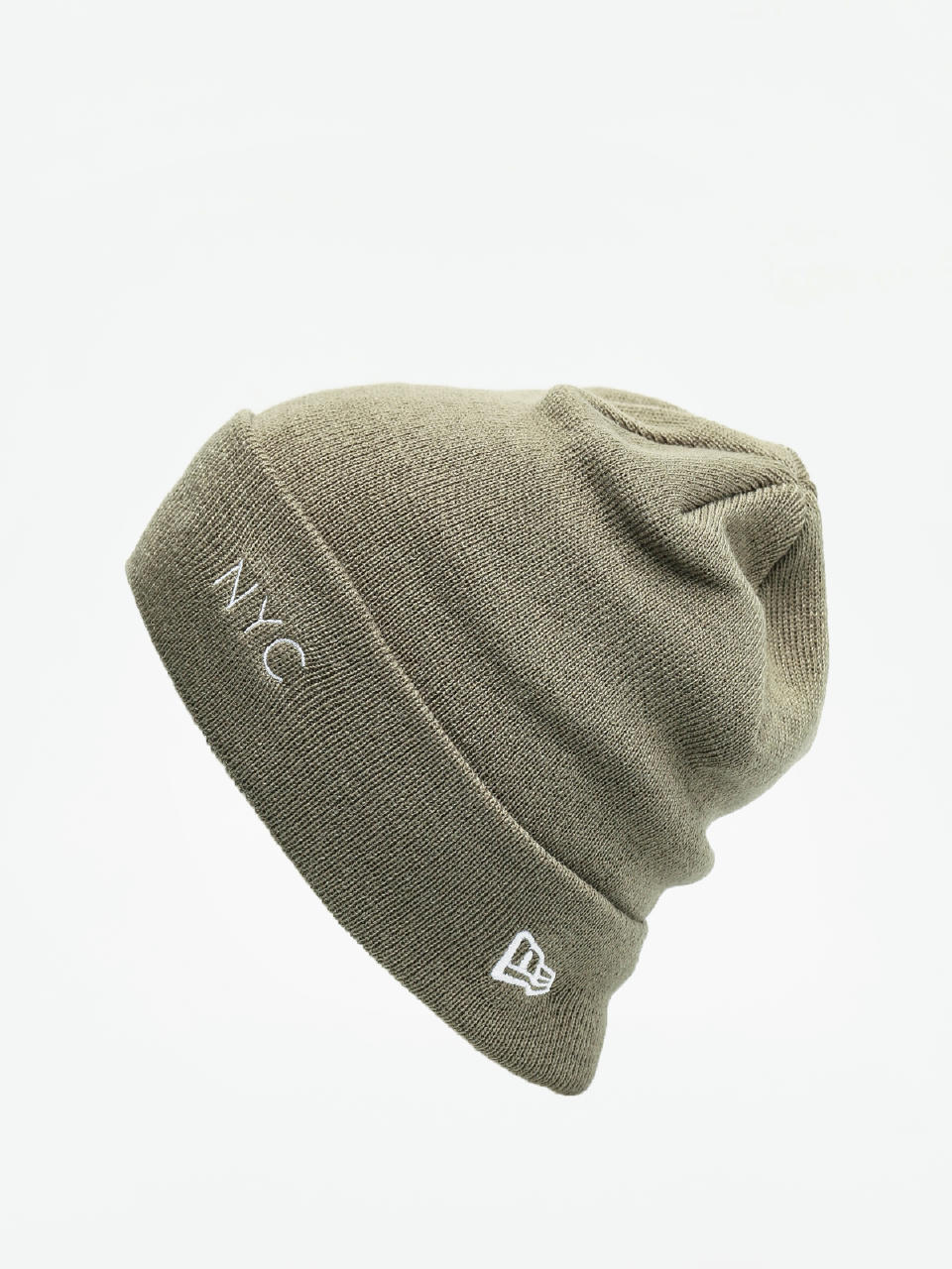 Czapka zimowa New Era Nyc Cuff Knit (olive/optic white)