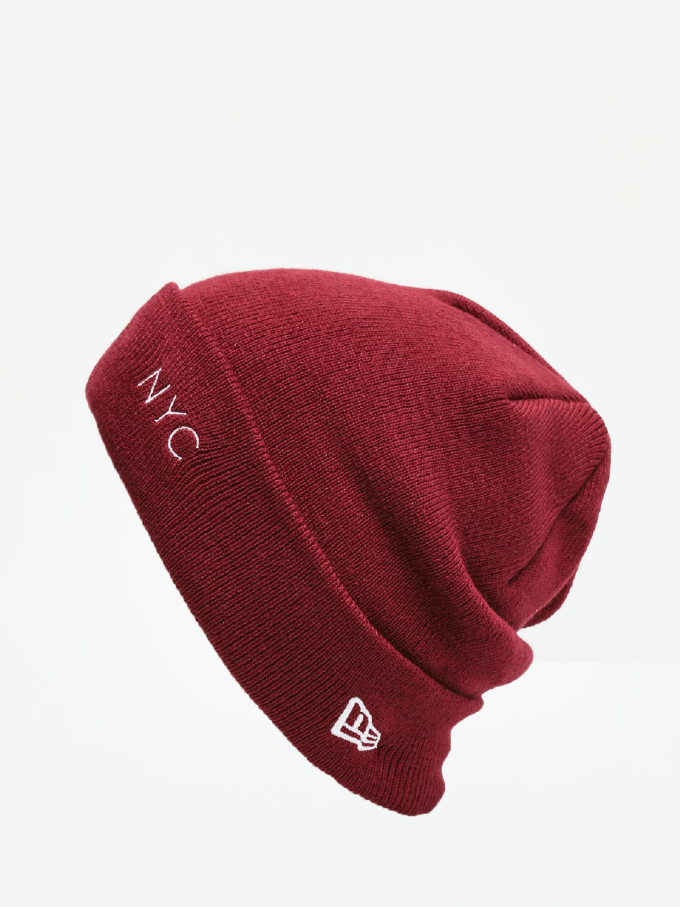 Czapka zimowa New Era Nyc Cuff Knit (cardinal/optic white)