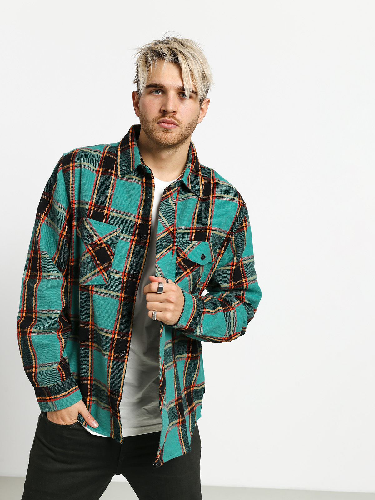 Koszula Stussy Ace Plaid (teal)