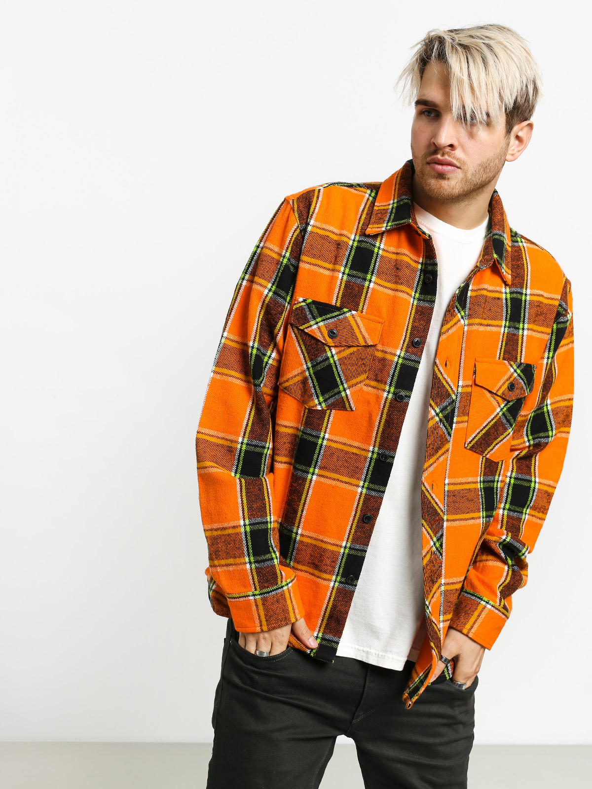 Koszula Stussy Ace Plaid (orange)