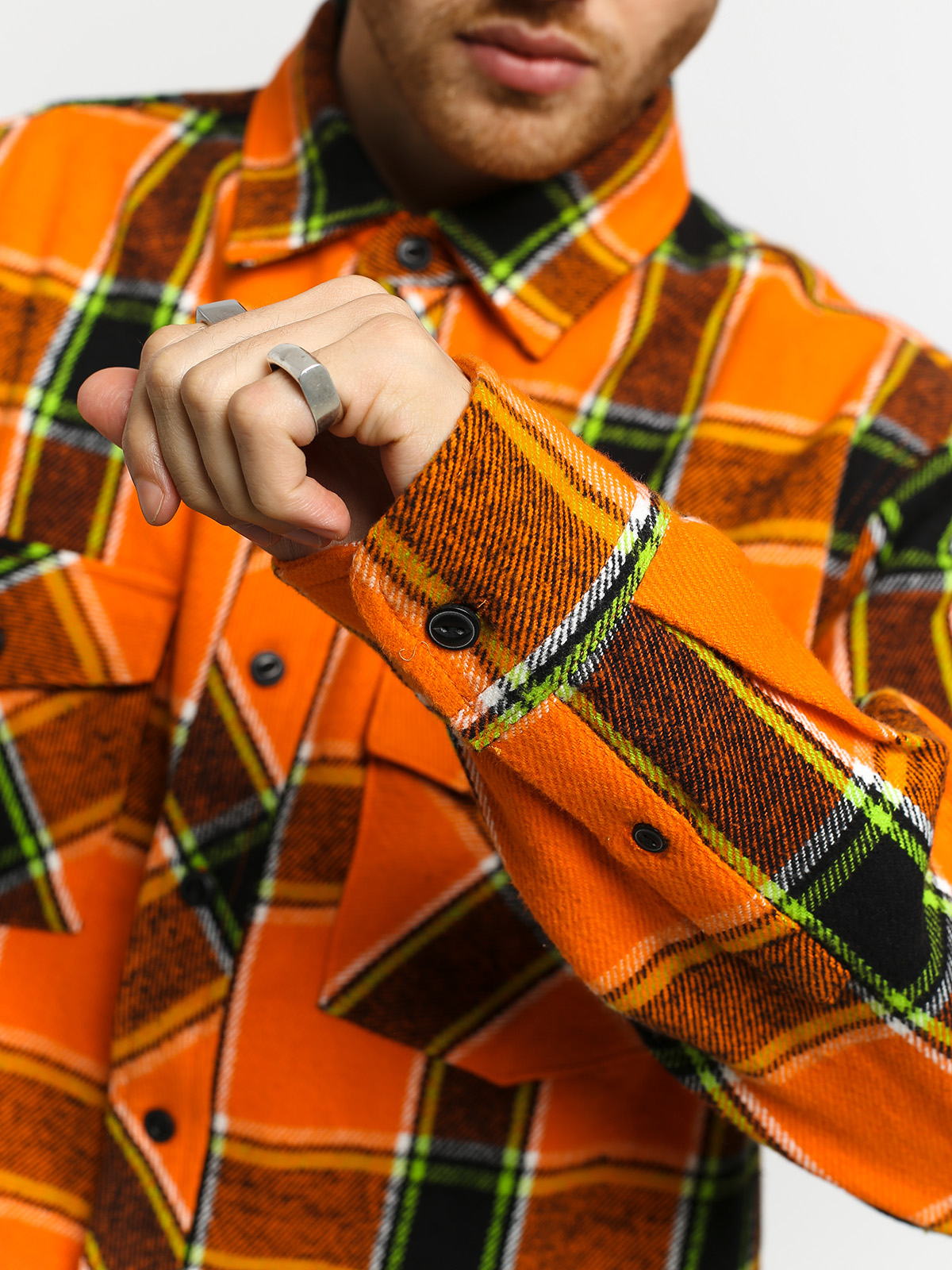 Koszula Stussy Ace Plaid (orange)