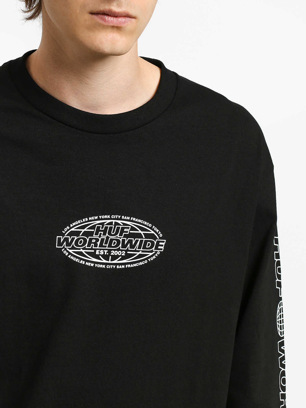Longsleeve HUF World Tour (black)