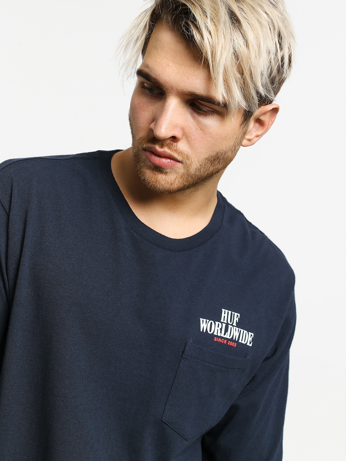 Longsleeve HUF Serif Stack (dark navy)