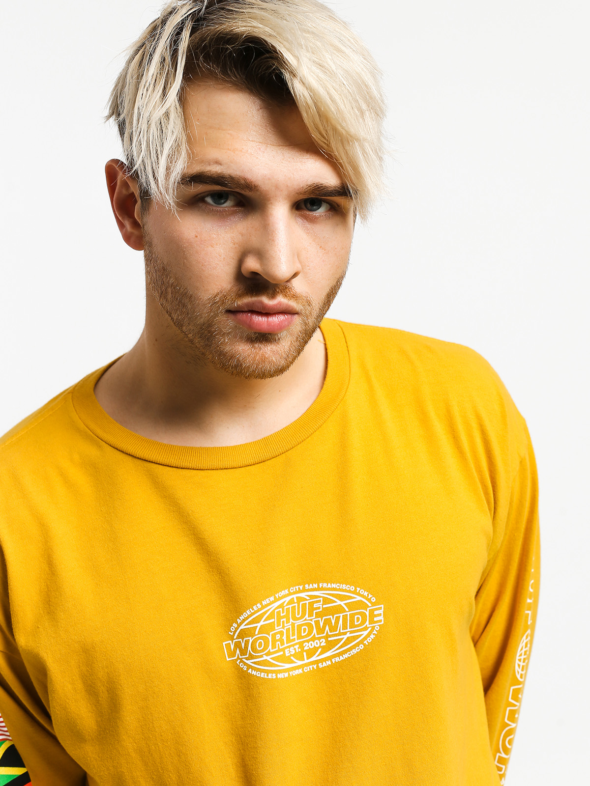 Longsleeve HUF World Tour (sauterne)