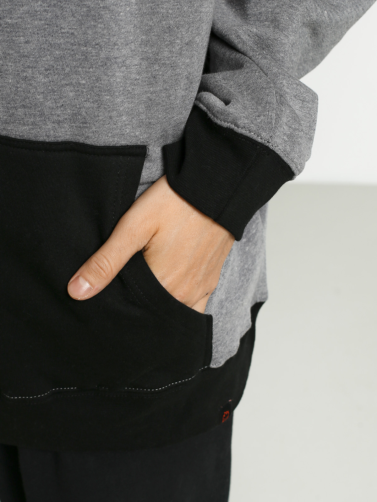Bluza z kapturem Spitfire Stk Big Head Emb (black/gunmetal)
