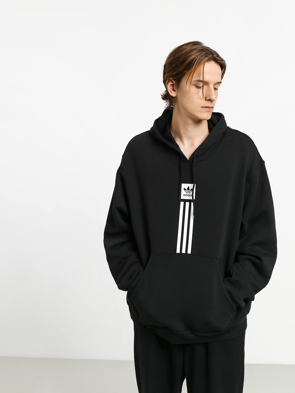 Bluza z kapturem adidas Solid Pillar HD (black/white)