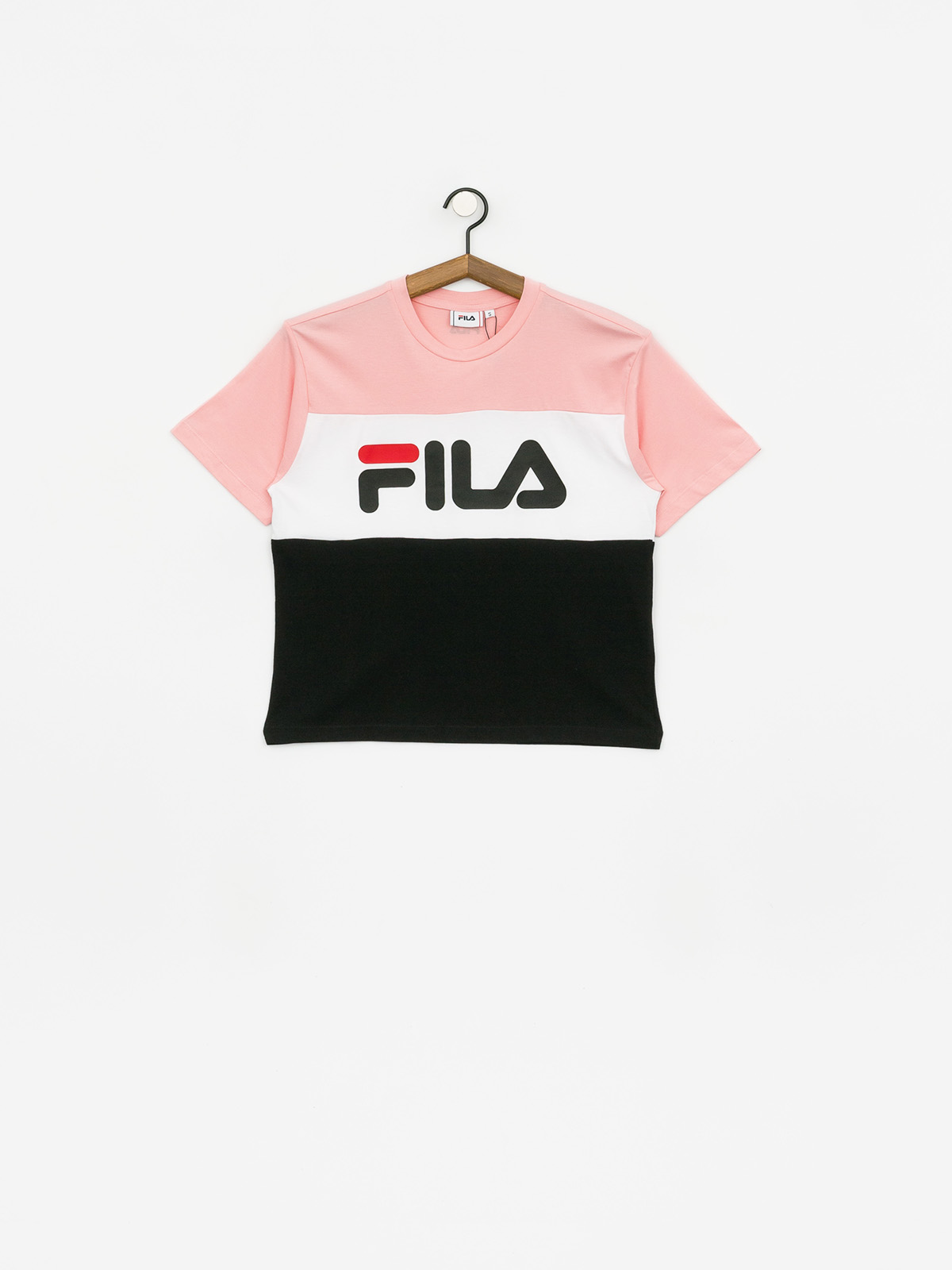 T-shirt Fila Allison Wmn (black/quarz pink/bright white)