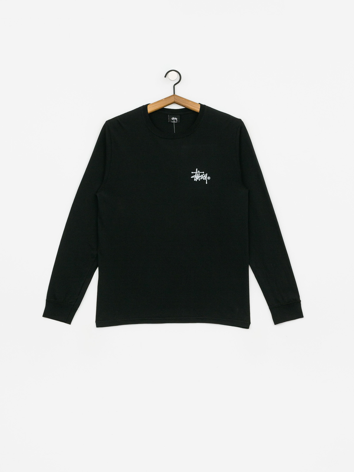 Longsleeve Stussy Basic Logo Pig Dyed Wmn (black)