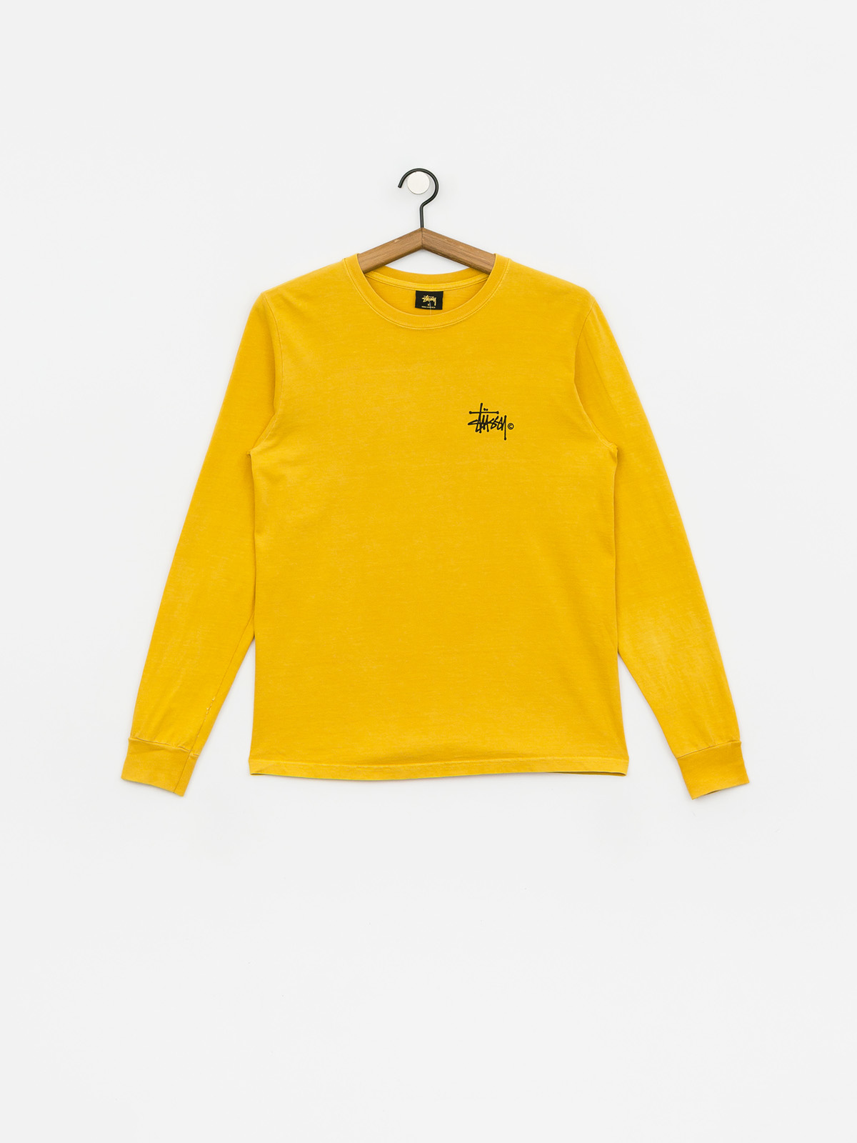 Longsleeve Stussy Basic Logo Pig Dyed Wmn (mustard)