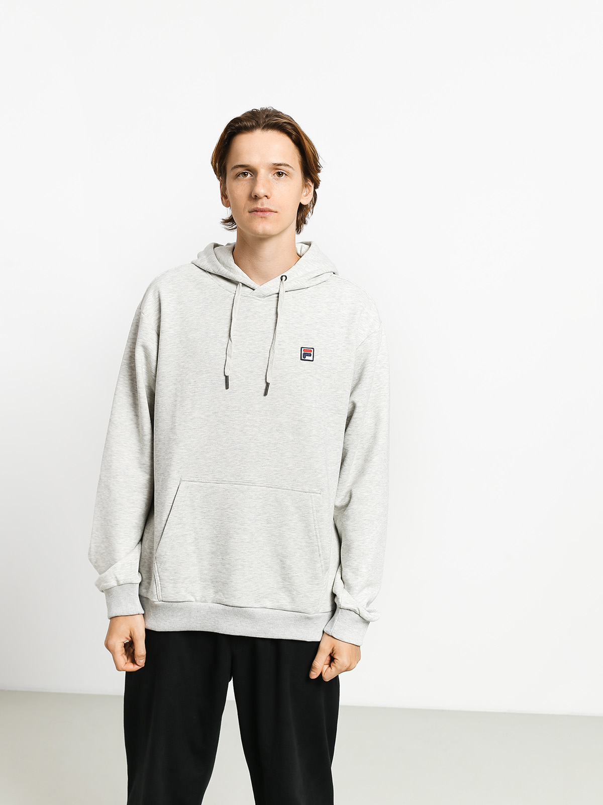 Bluza z kapturem Fila Victor HD (light grey melange bros)