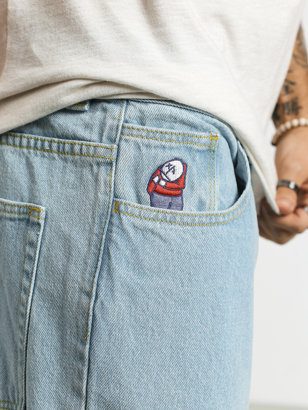 Spodnie Polar Skate Big Boy Jeans (bleach blue)