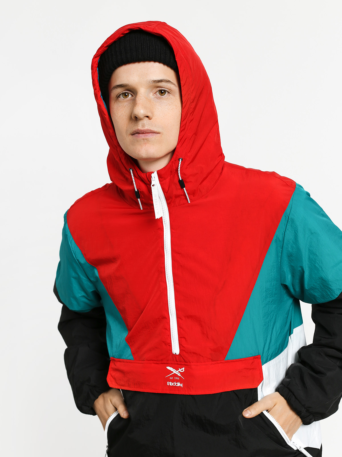 Kurtka Iriedaily Get Down (petrol red)