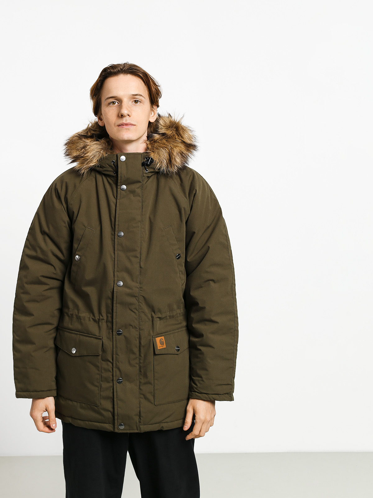 Kurtka Carhartt WIP Trapper Parka cypress black