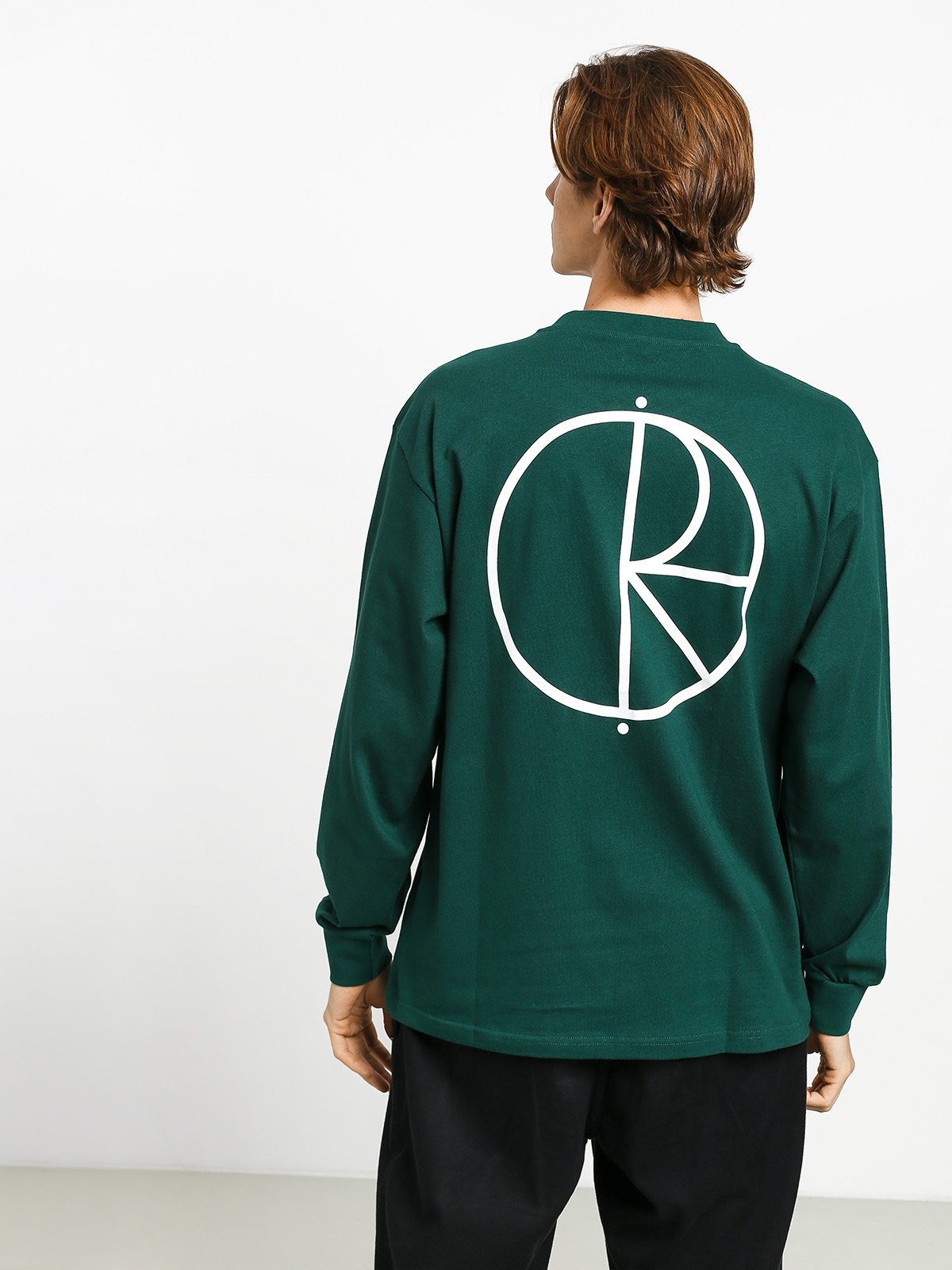 Longsleeve Polar Skate Stroke Logo (dark green)