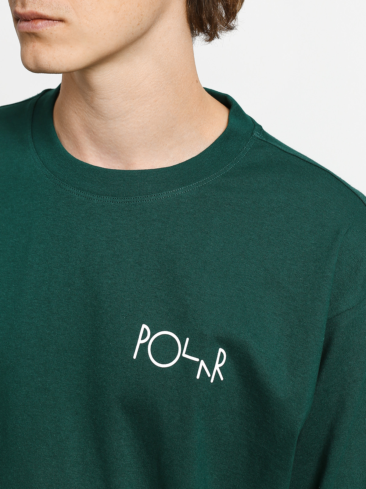 Longsleeve Polar Skate Stroke Logo (dark green)