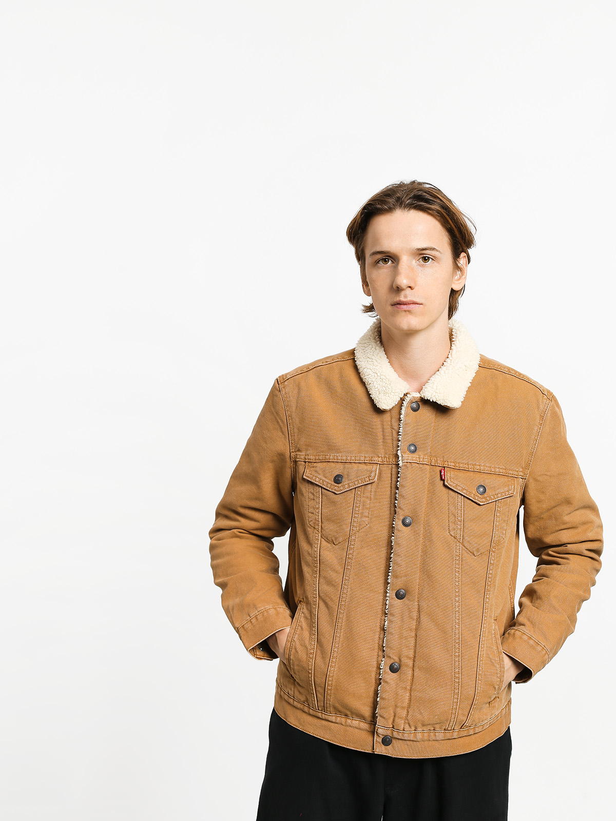 Kurtka Levi's Type 3 Sherpa Trucker (desert boots)