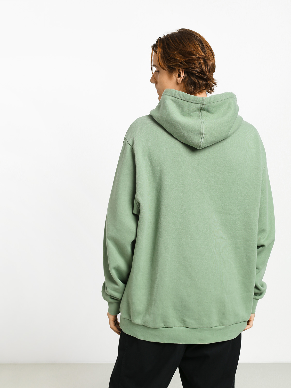 Bluza z kapturem RipNDip Rubber Logo HD (sage)