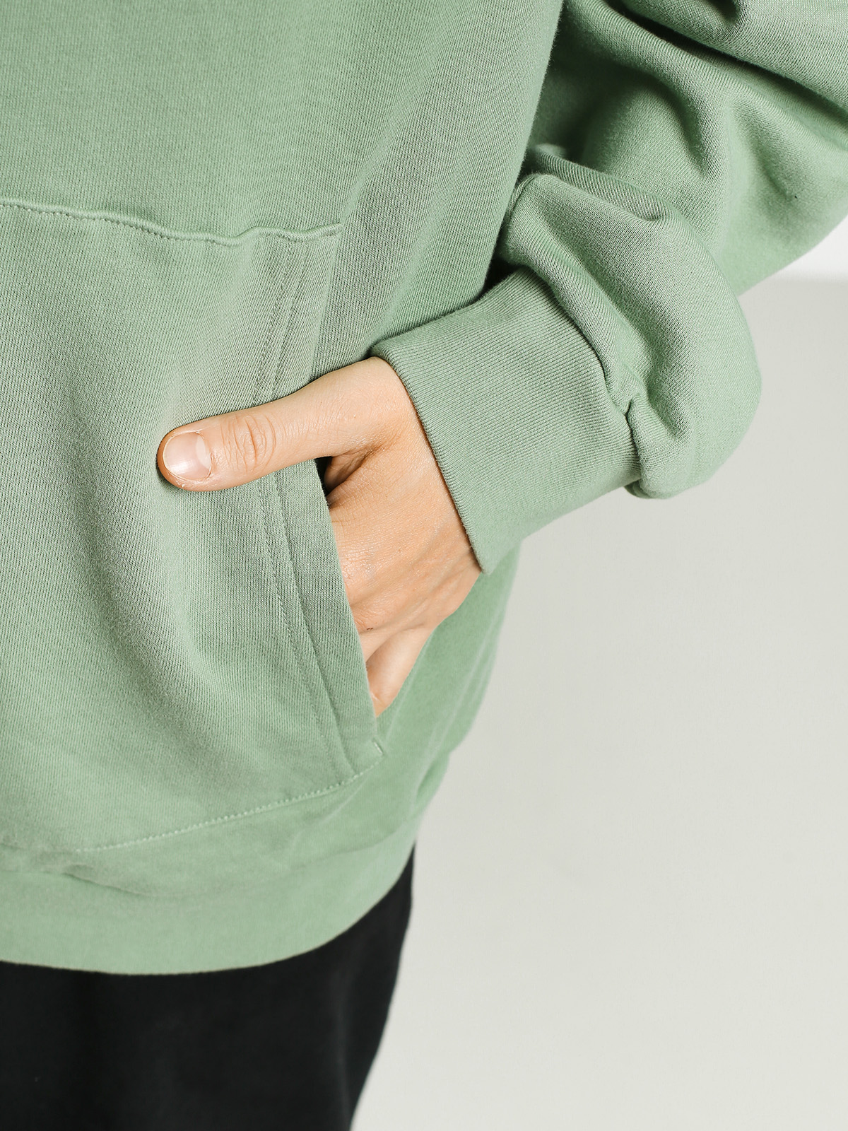 Bluza z kapturem RipNDip Rubber Logo HD (sage)