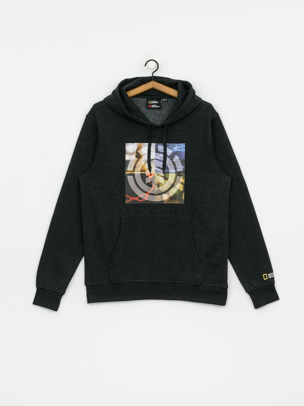 Bluza z kapturem Element Quadrant Seasons HD (charcoal heathe)