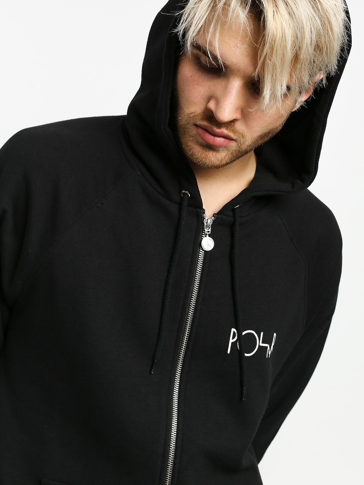Bluza z kapturem Polar Skate Stroke Logo ZHD (black)