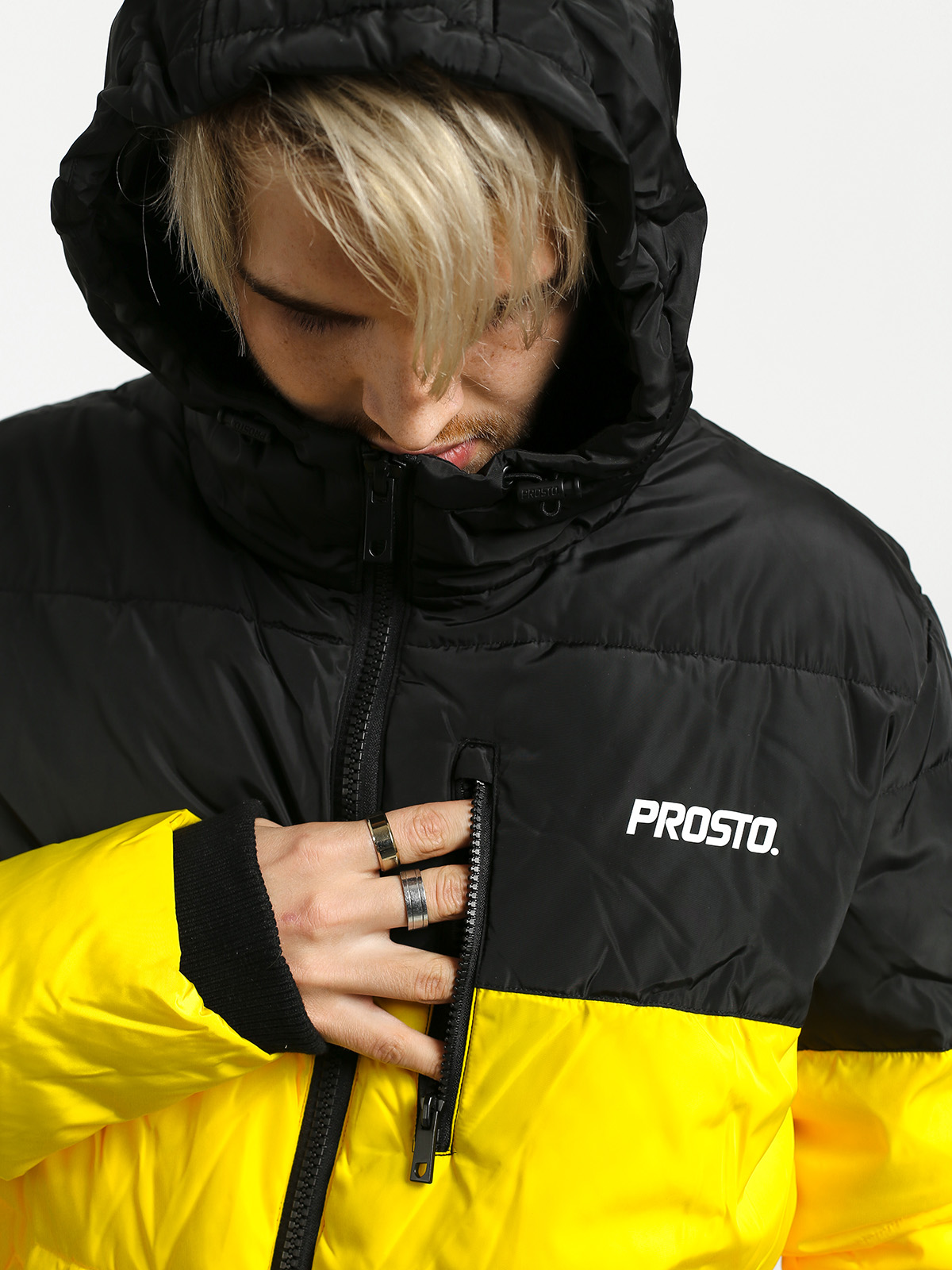 Kurtka Prosto Winter Adament (black/yellow)